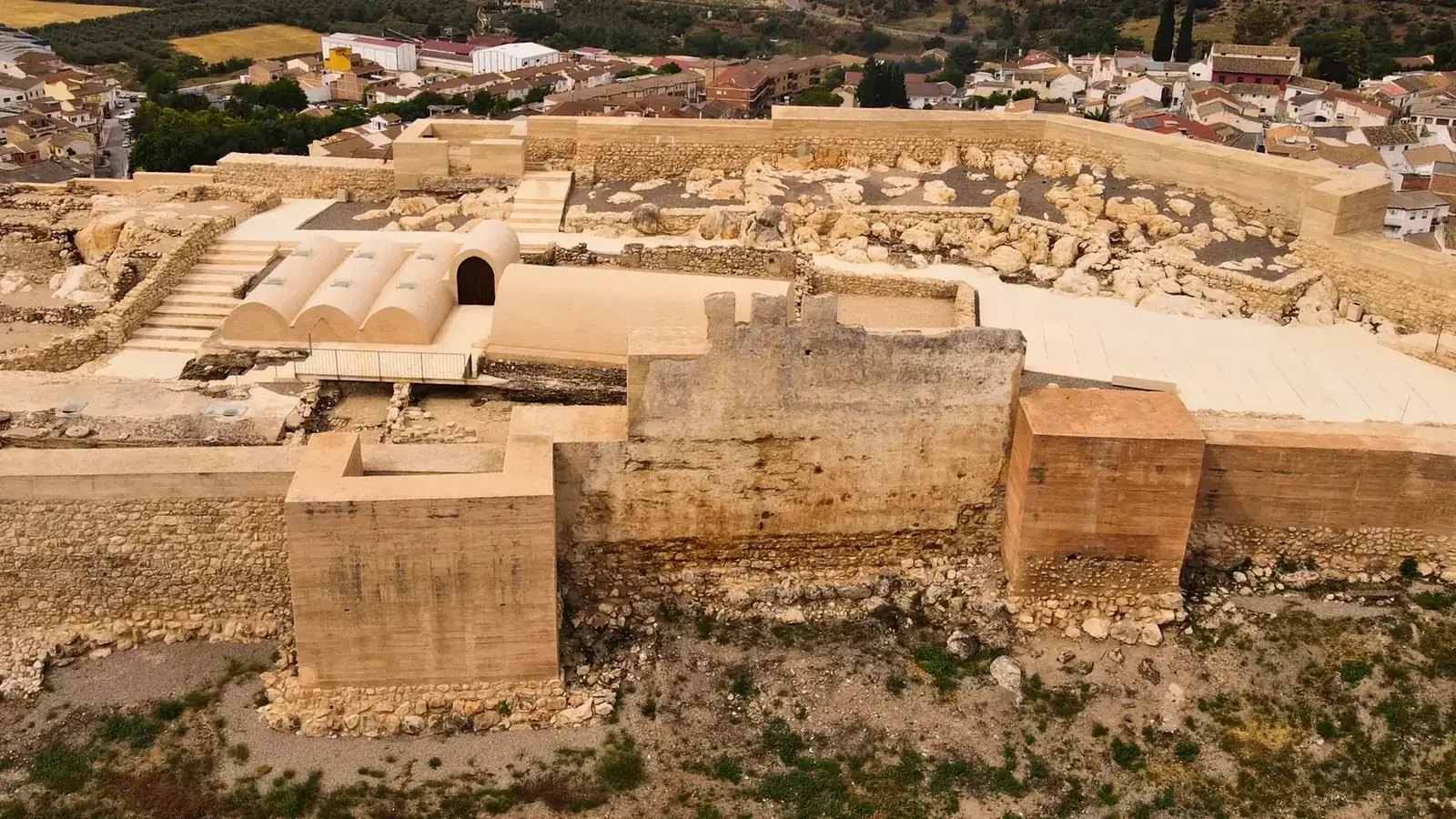 El Castillo de Íllora visto desde el aire